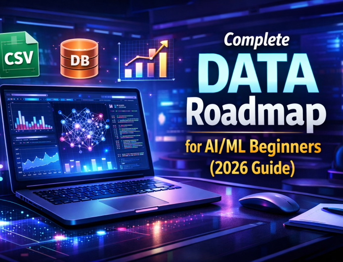 Complete Data Roadmap for AI/ML Beginners (2026 Guide)