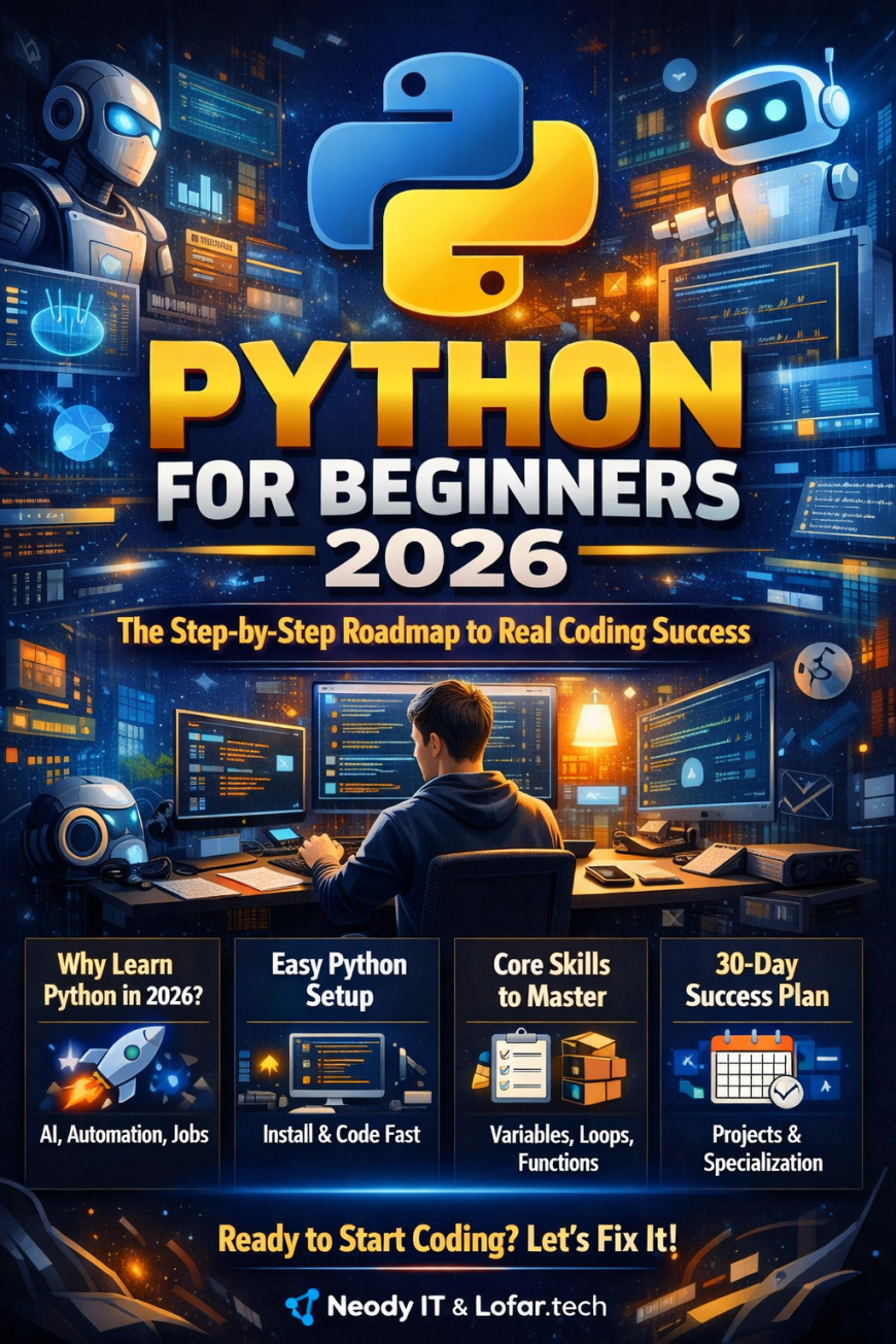 Python for Beginners 2026: Step-by-Step Roadmap & Projects